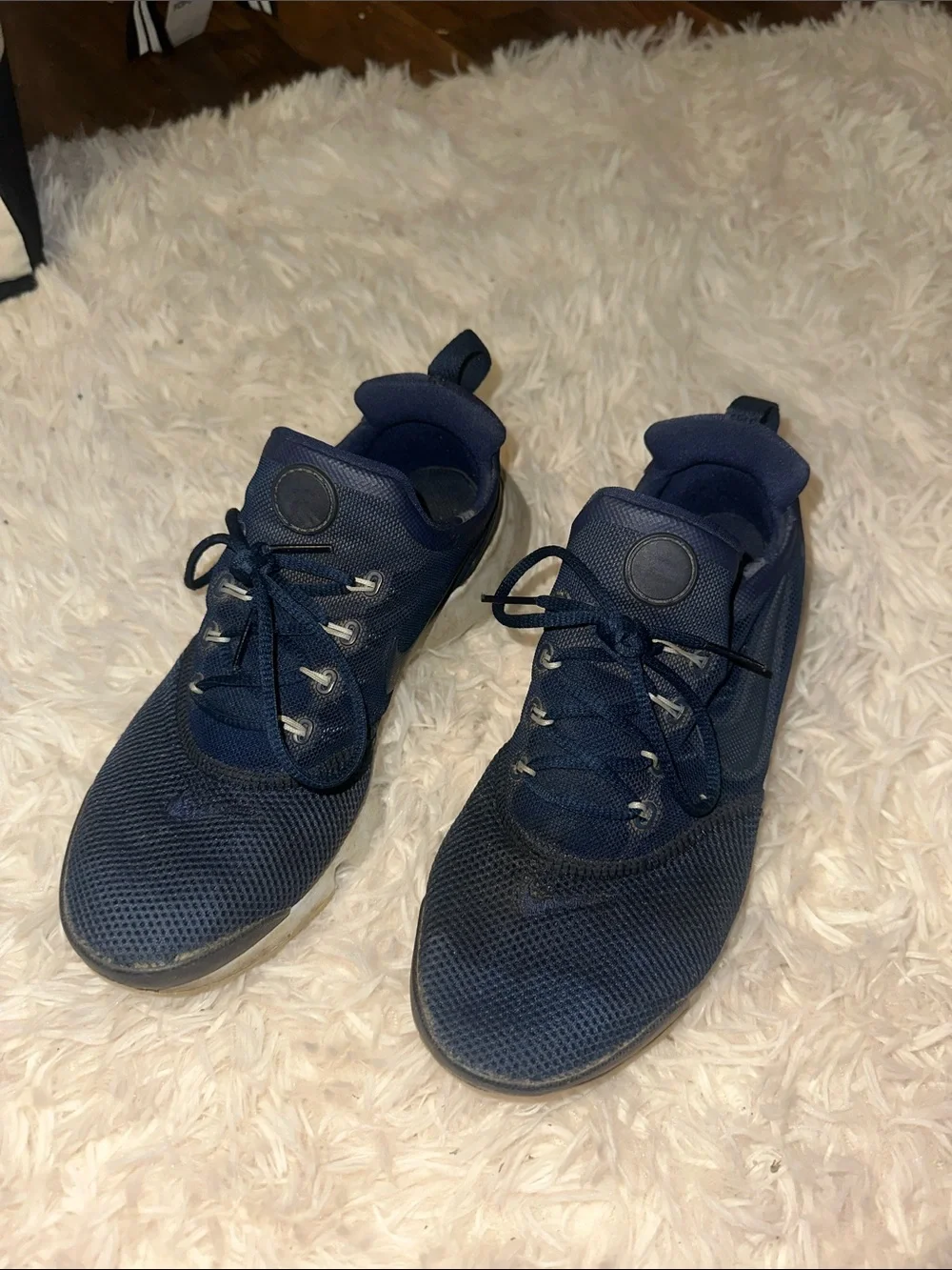 Nike Navy Mesh Athletic Sneakers